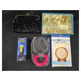 Vintage Cosmetic Purse, Mirror & Flashlight