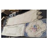 Vintage table runners. Need repair