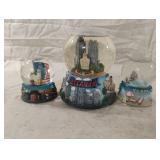 Atlanta musical snow globe and Philadelphia and