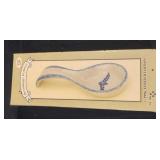 Hermitage Pottery Antique Flow Blue Spongeware