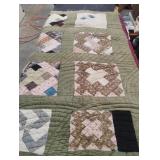 Vintage handmade quilt. Needs repair 88 x 62