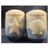 Coastal salt and pepper shaker set
