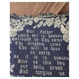 Our Father prayer throw blanket