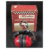 Vtg Winston AM-FM Headphone Radio