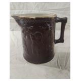 Vintage salt-glazed stoneware pitcher