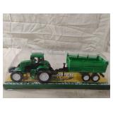 Tractor with detachable dump trailer