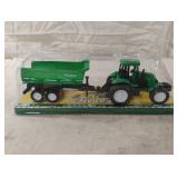 Tractor with detachable dump trailer