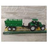 Tractor with detachable dump trailer