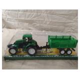 Tractor with detachable dump trailer