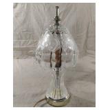 Vintage 11ï¿½ clear lead crystal glass Frosted