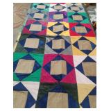 Handle curdouroy quilt facing 78 x 70