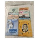Vintage sheet music covers