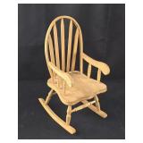 Miniature Wooden Rocking Chair 12ï¿½" tall