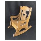 Miniature Wooden Rocking Chair 14ï¿½" tall 9" wide