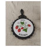Vintage cast iron trivet