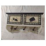 Paris theme wood wall shelf