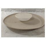 Vintage Round Tupperware Dip-N-Serve Platter