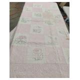 Vintage Handmade quilt. Need repair. 70 x 66