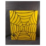 Resin spiderweb artwork 14 x 16 1/2