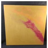 Resin artwork 16 x 16 1/2