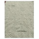 Crocheted throw. Needs repairs. 74 x 68. Mint
