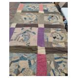 Vintage handmade quilt. Need repairs 78 x 60