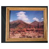 Framed Alaskan Range Print Sept 1987 11"x 9"