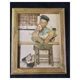 Vtg Framed Norman Rockwell Print 8ï¿½"x 10ï¿½"