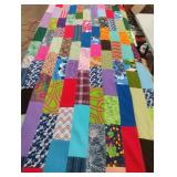 Vintage handmade quilt. Need repair 80 x 64