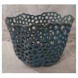 Pierced ceramic decorative bowl