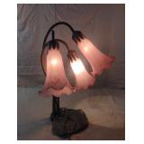 Meyda Pink/White Pond Lily - 3 Light Accent Lamp