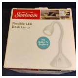 Sunbeam flexible LED desk lamp. New in box