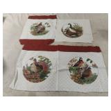 6 bird quilt blocks 8 1/2 x 8 1/2