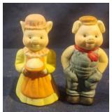 Farmer pics salt and pepper shaker set