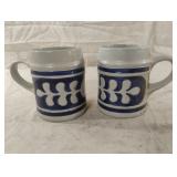 Vintage Art Pottery Mug, Williamsburg Blue and