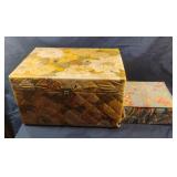 Sewing boxes with supplies