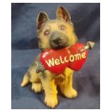 German Shepherd Welcome figurine
