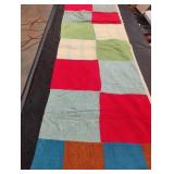 Vintage handmade quilt. Need repair 80 x 44