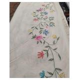 Vintage embroidered bedspread. Need repair. 100 x