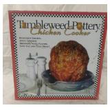 Vintage Tumbleweed Pottery Chicken Cooker