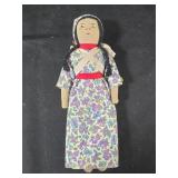 Vintage Handmade Asian Doll w/ Child on Back 9ï¿½"