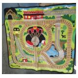 Melissa & Doug Round the Rails Train Rug 35 x 40