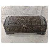 Vintage Wood trunk. Needs new hook