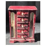 Wooden Jewlery Box 12ï¿½"T 9"W 4ï¿½"D