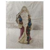 Vintage crackle-painted Santa figurine