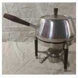 Vintage Royal Dolphin fondue pot set