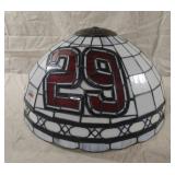 Kevin Harvick Tiffany Style stain glass lamp 9"