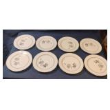 Yamaka Nocturne Pattern Oval Saucers. Set of 8