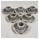 (6) Wilton Pewter Mini Candleholders