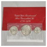 1976 Bicentennial Silver Uncirculated Set